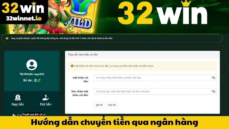 Hướng dẫn chuyển tiền qua ngân hàng